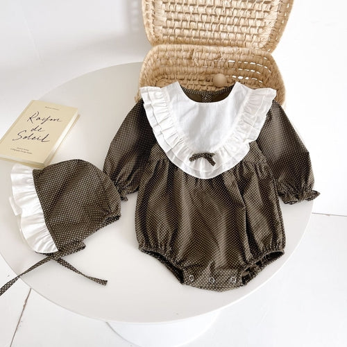 Baby Girl Dot Print Onesie