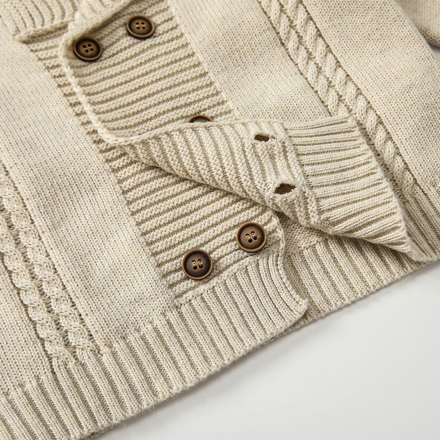 Solid Color Knit Long Sleeve Sweater