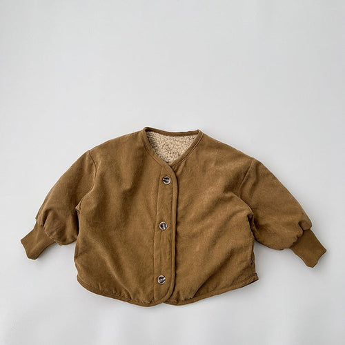 Vintage Style Lambswool Padded Thickened Jacket