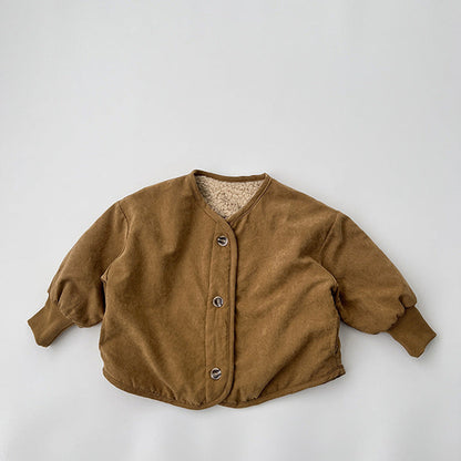 Vintage Style Lambswool Padded Thickened Jacket