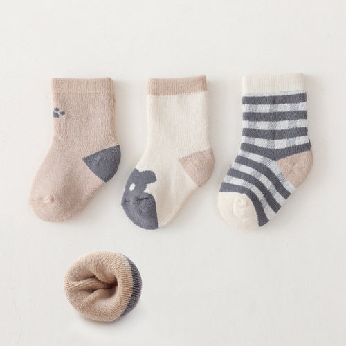 Cartoon Print Pattern Thickened Soft Cotton Socks
