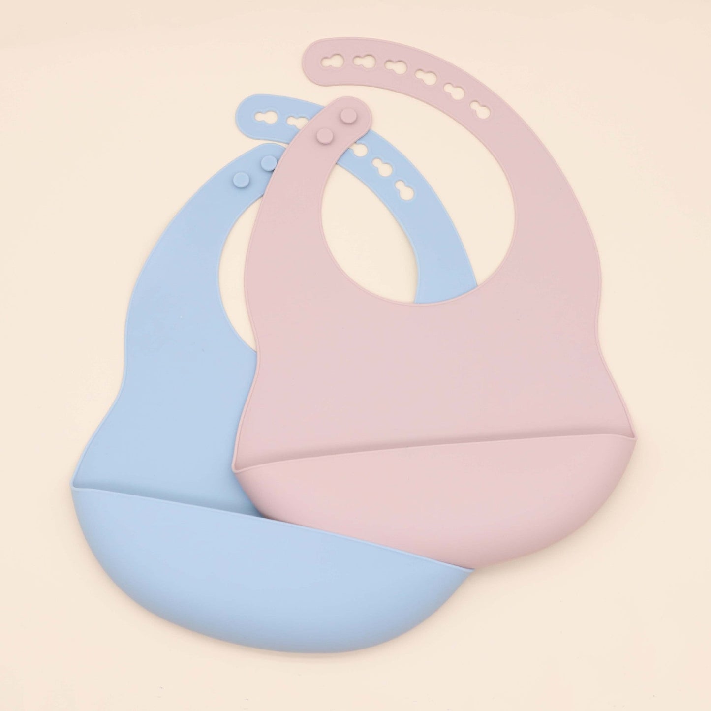 Solid Color Food Grade Silicone Bibs
