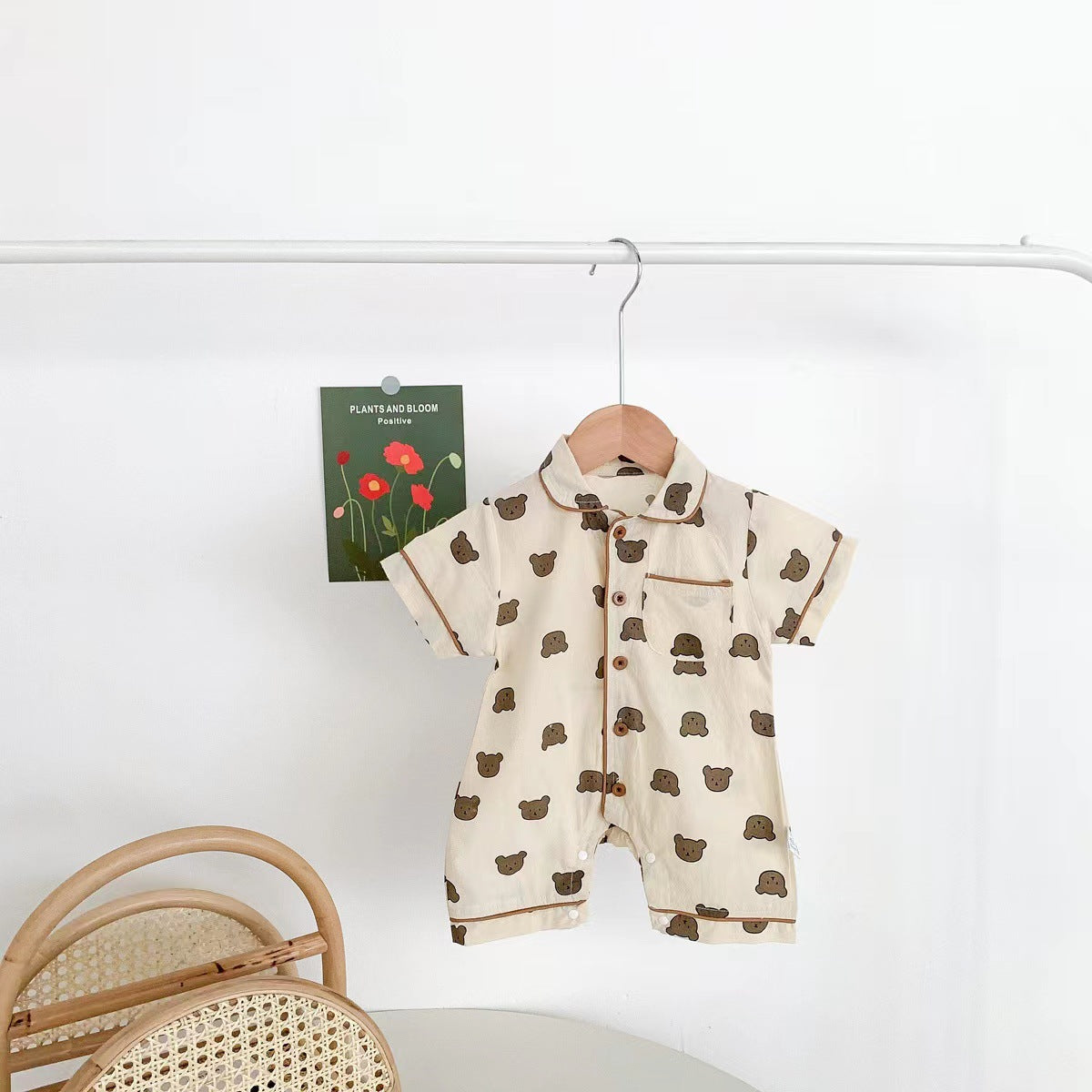 Animal Polka Dot Print Short Romper