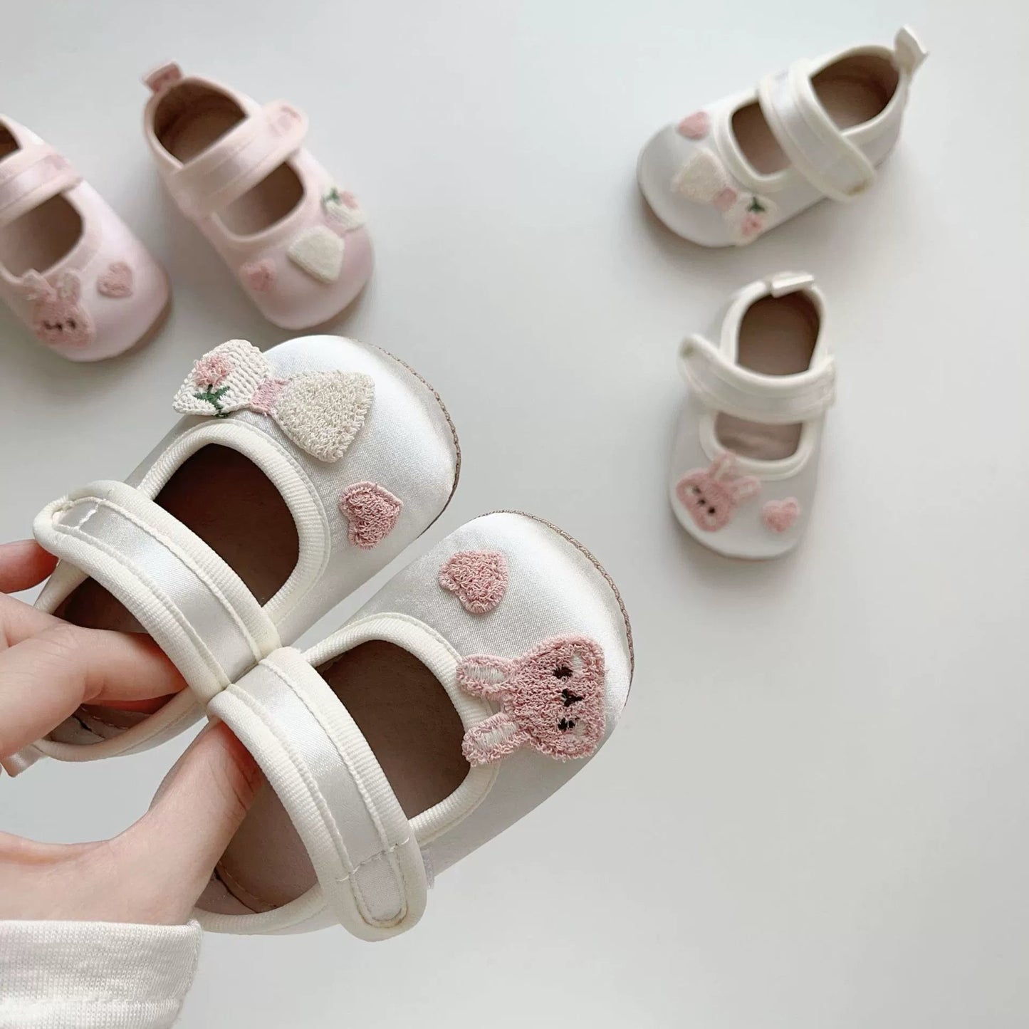Rabbit and Heart Pattern Shoes