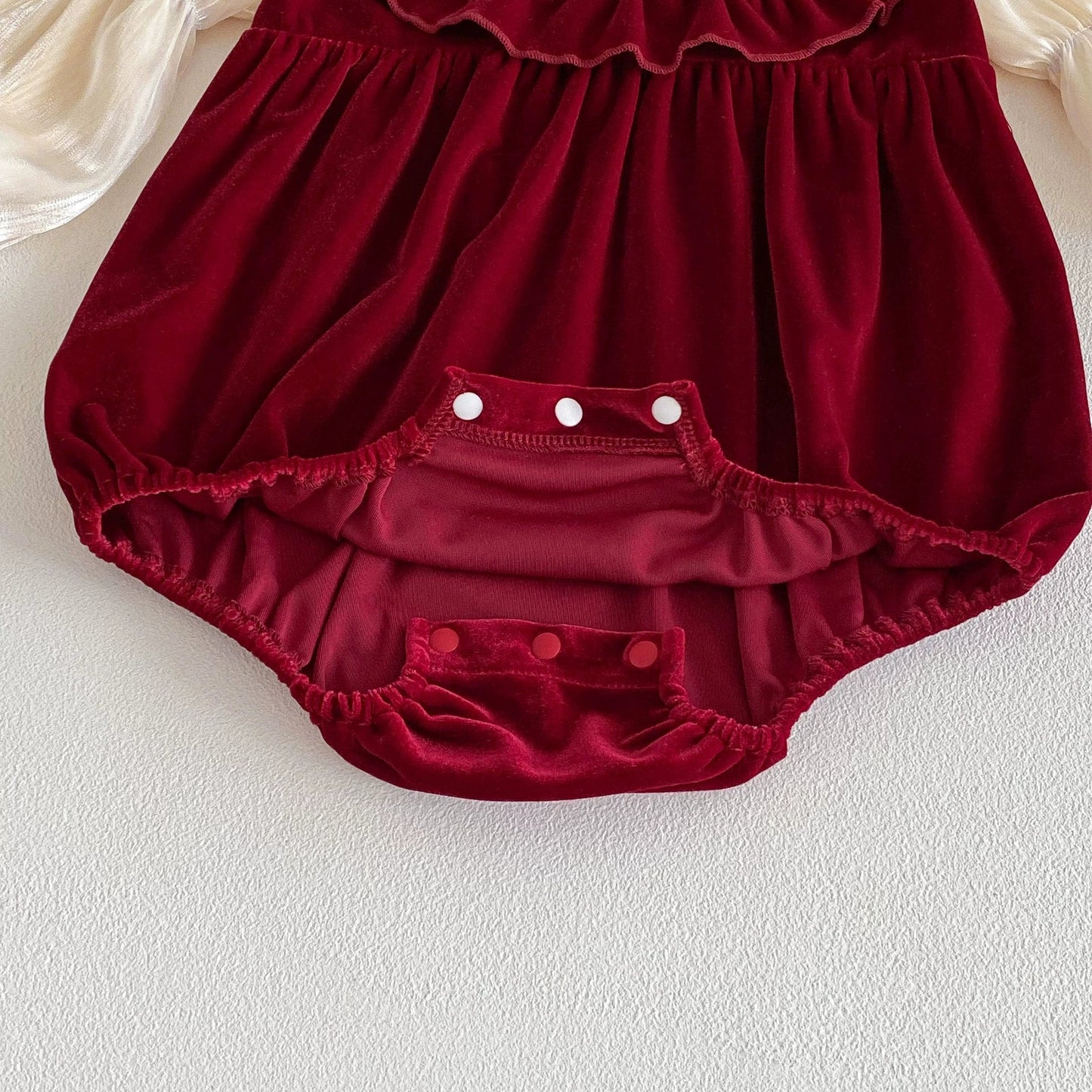 Long Sleeve Butterfly-Bow Decorated Onesie