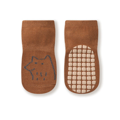 Cartoon Graphic Non-Slip Floor Socks In Autumn
