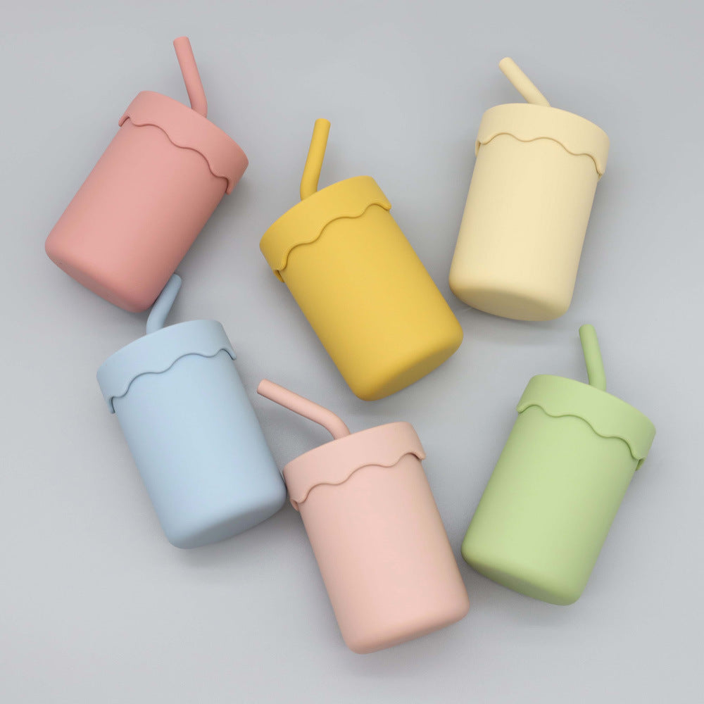 Silicone Straw Water Cup