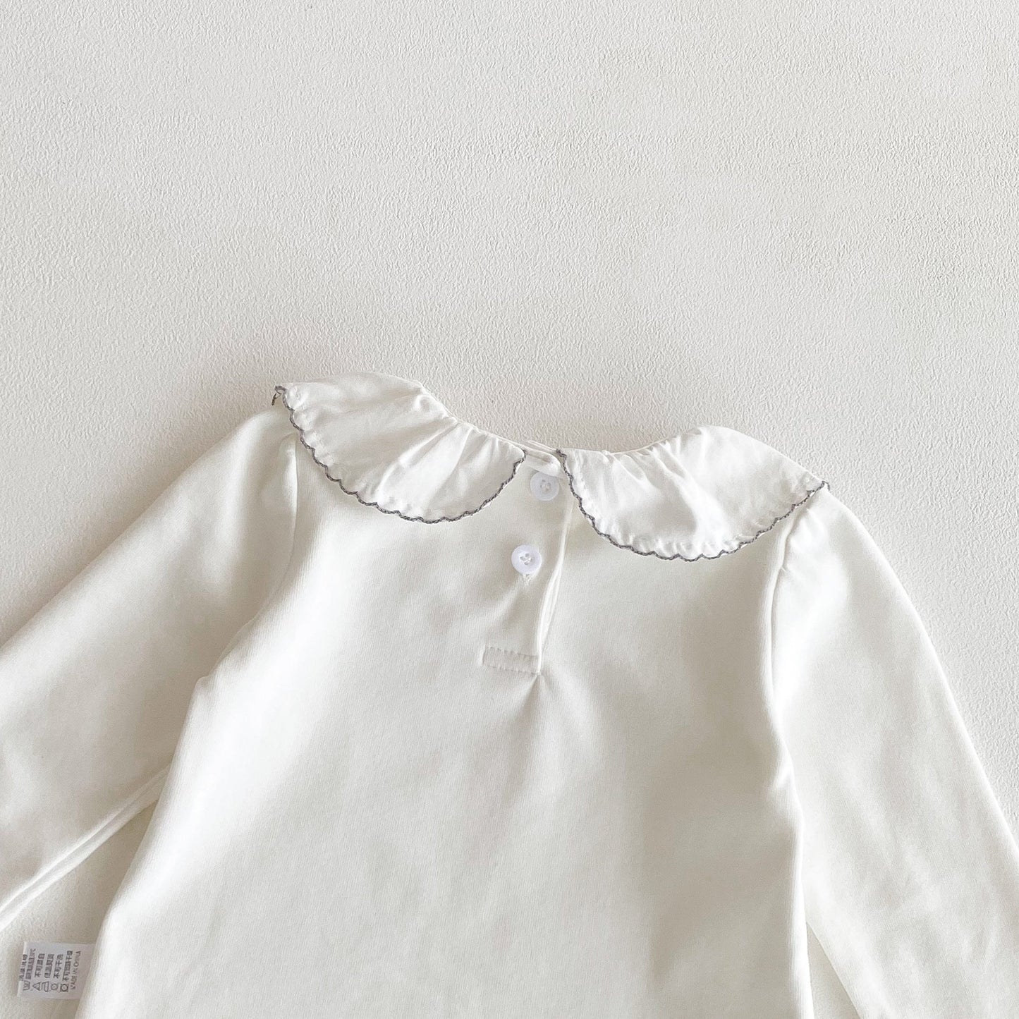 Flowers Embroidered Pattern Long Sleeve Top