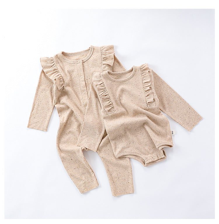 Khaki Long Sleeve Onesie