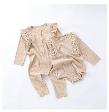 Khaki Long Sleeve Onesie