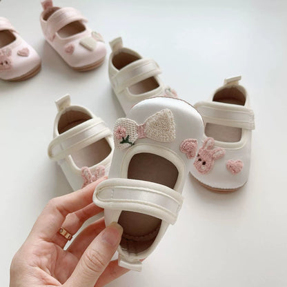 Rabbit and Heart Pattern Shoes