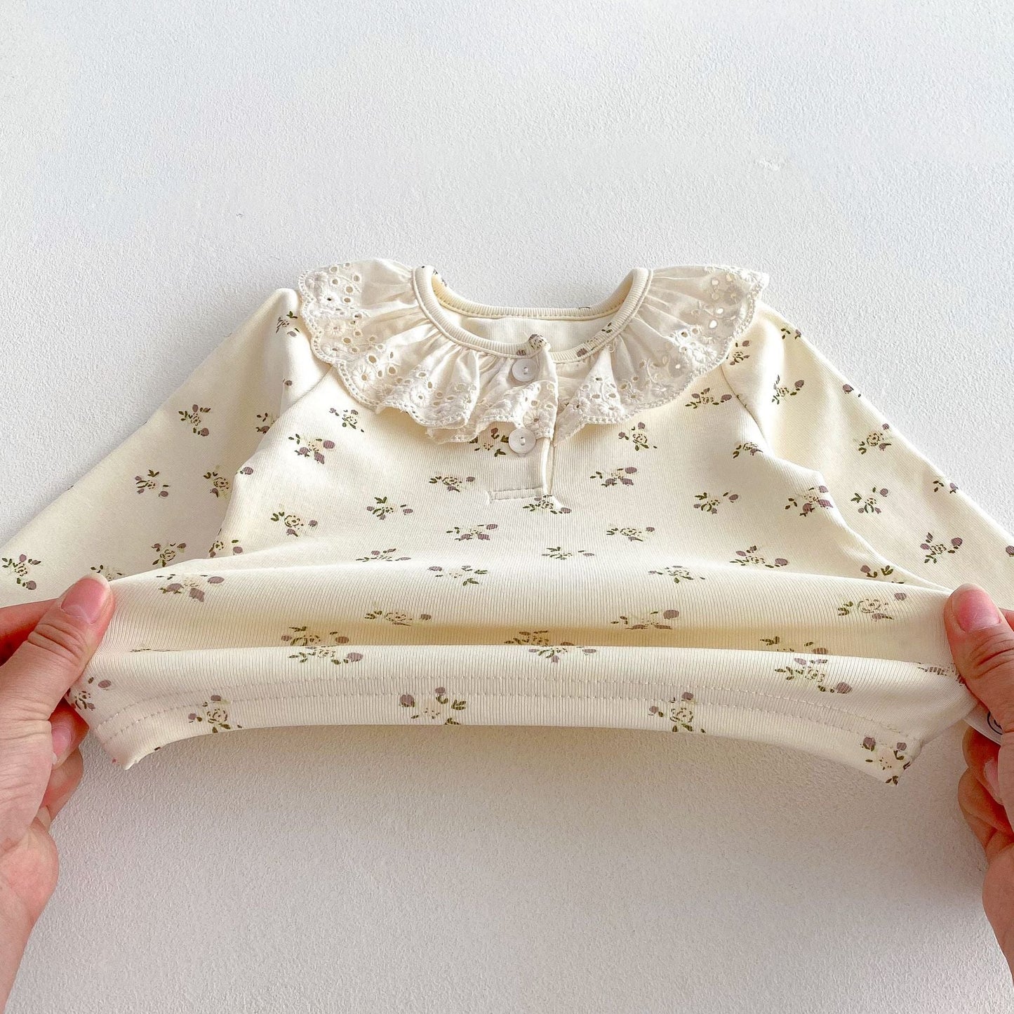 Casual Floral Top and Pants Set