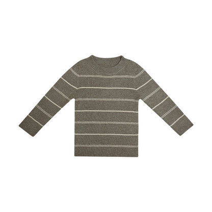 Soft Comfortable Knitted Long Sleeve Striped Top