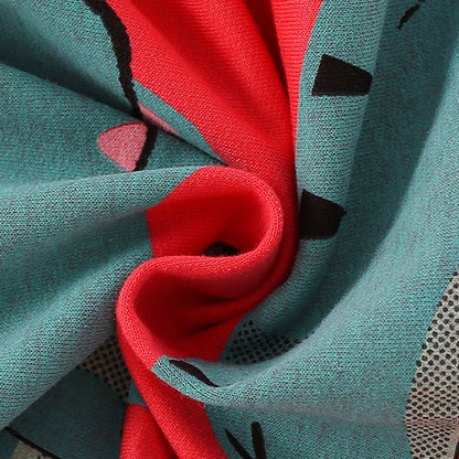 Dinosaur Pattern Long Sleeve Crewneck Hoodie