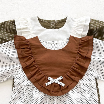 Baby Girl Dot Print Onesie