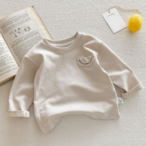 Casual Long Sleeve Crew Neck Top