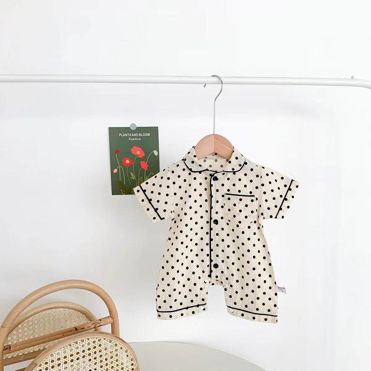 Animal Polka Dot Print Short Romper
