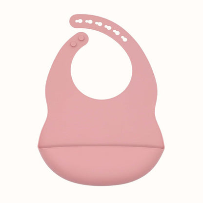 Solid Color Food Grade Silicone Bibs