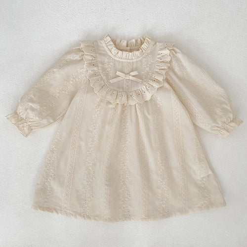 Flower Pattern Long Sleeve Onesies & Dress