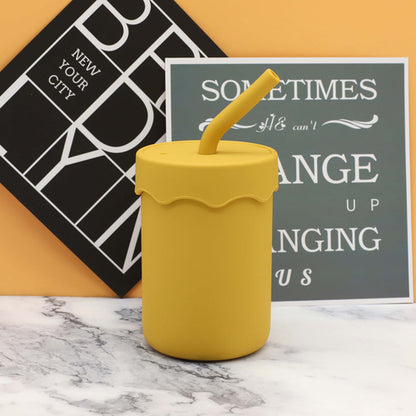 Silicone Straw Water Cup