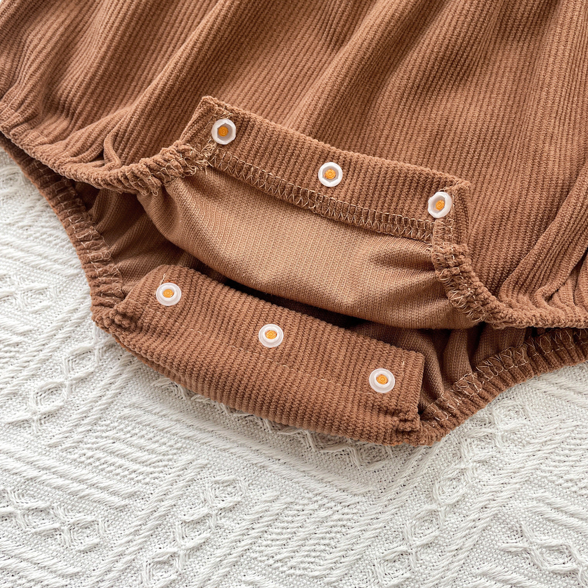 Flower Embroidered Long Sleeve Onesie Set