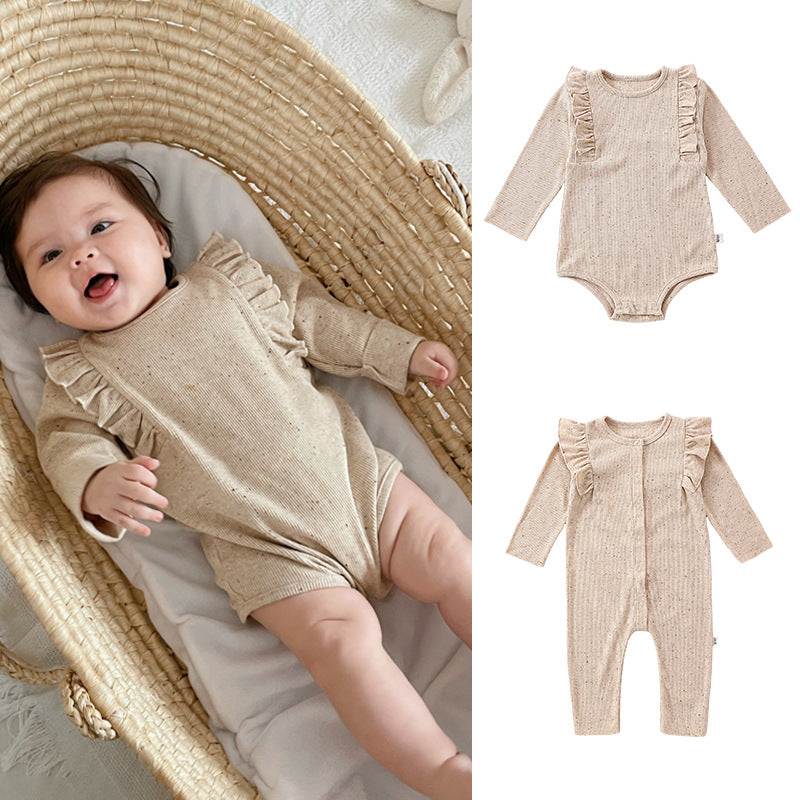 Khaki Long Sleeve Onesie