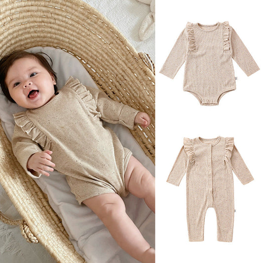 Khaki Long Sleeve Onesie