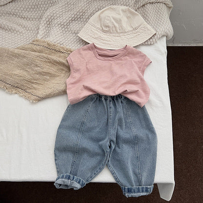 Light Blue Loose Vintage Denim Pants