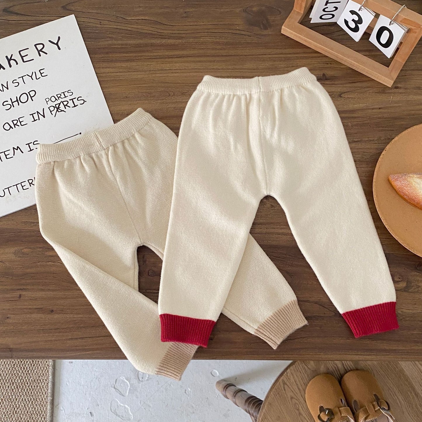 Baby Knit Striped Long Sleeve Set