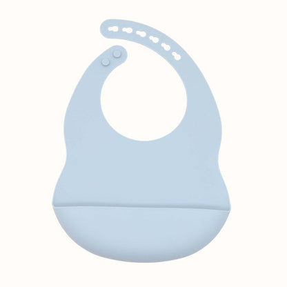 Solid Color Food Grade Silicone Bibs