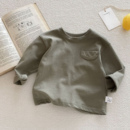 Casual Long Sleeve Crew Neck Top