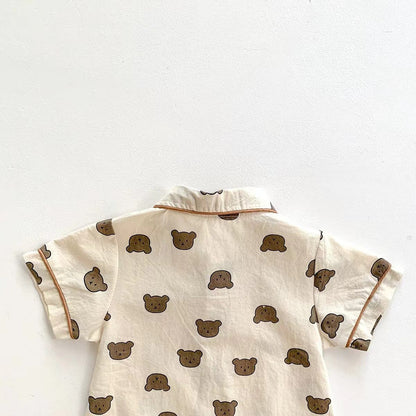 Animal Polka Dot Print Short Romper