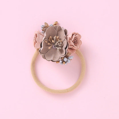 Floral Decoration Elastic Hair Tie