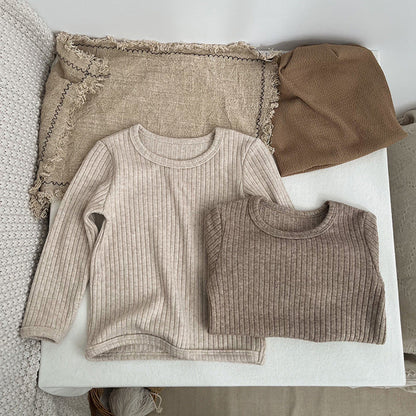 Solid Color Comfy Shirt & Pant Set