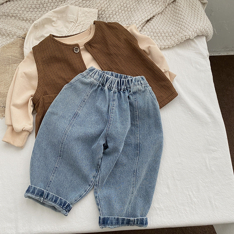 Light Blue Loose Vintage Denim Pants