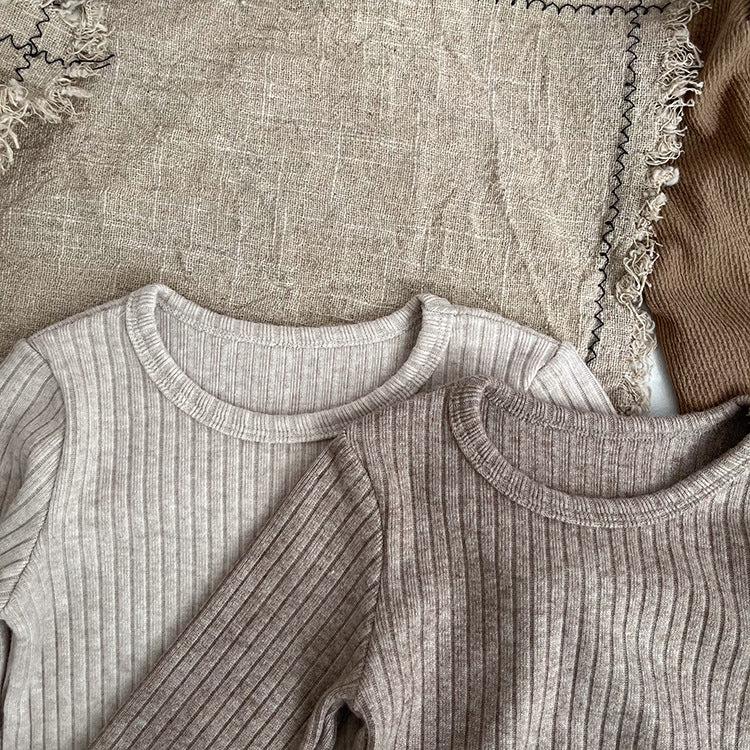 Solid Color Comfy Shirt & Pant Set