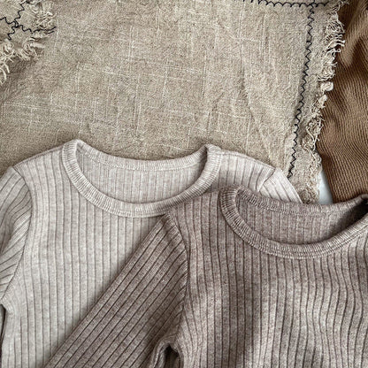 Solid Color Comfy Shirt & Pant Set