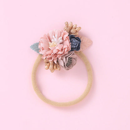 Floral Decoration Elastic Hair Tie