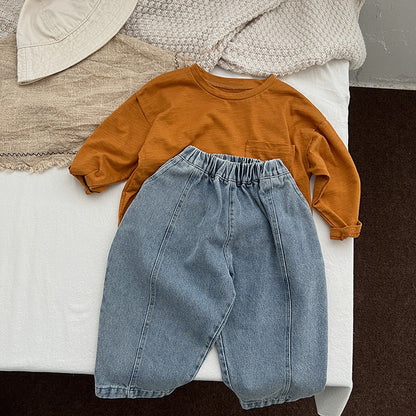 Light Blue Loose Vintage Denim Pants