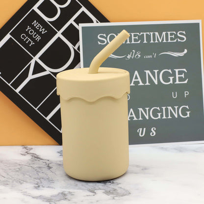 Silicone Straw Water Cup