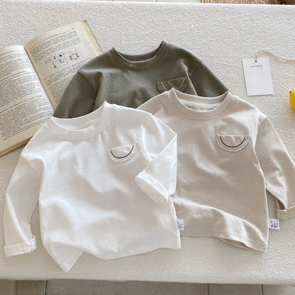 Casual Long Sleeve Crew Neck Top