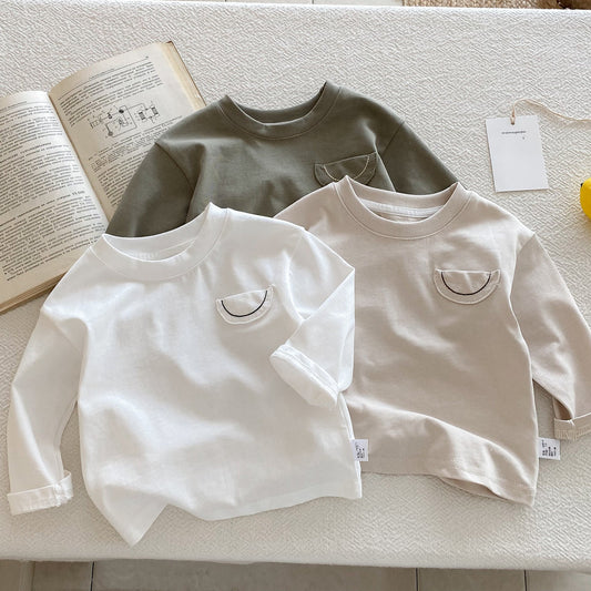 Casual Long Sleeve Crew Neck Top