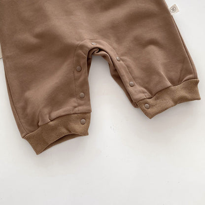 Long Sleeve Teddy Bear Pattern Onesie