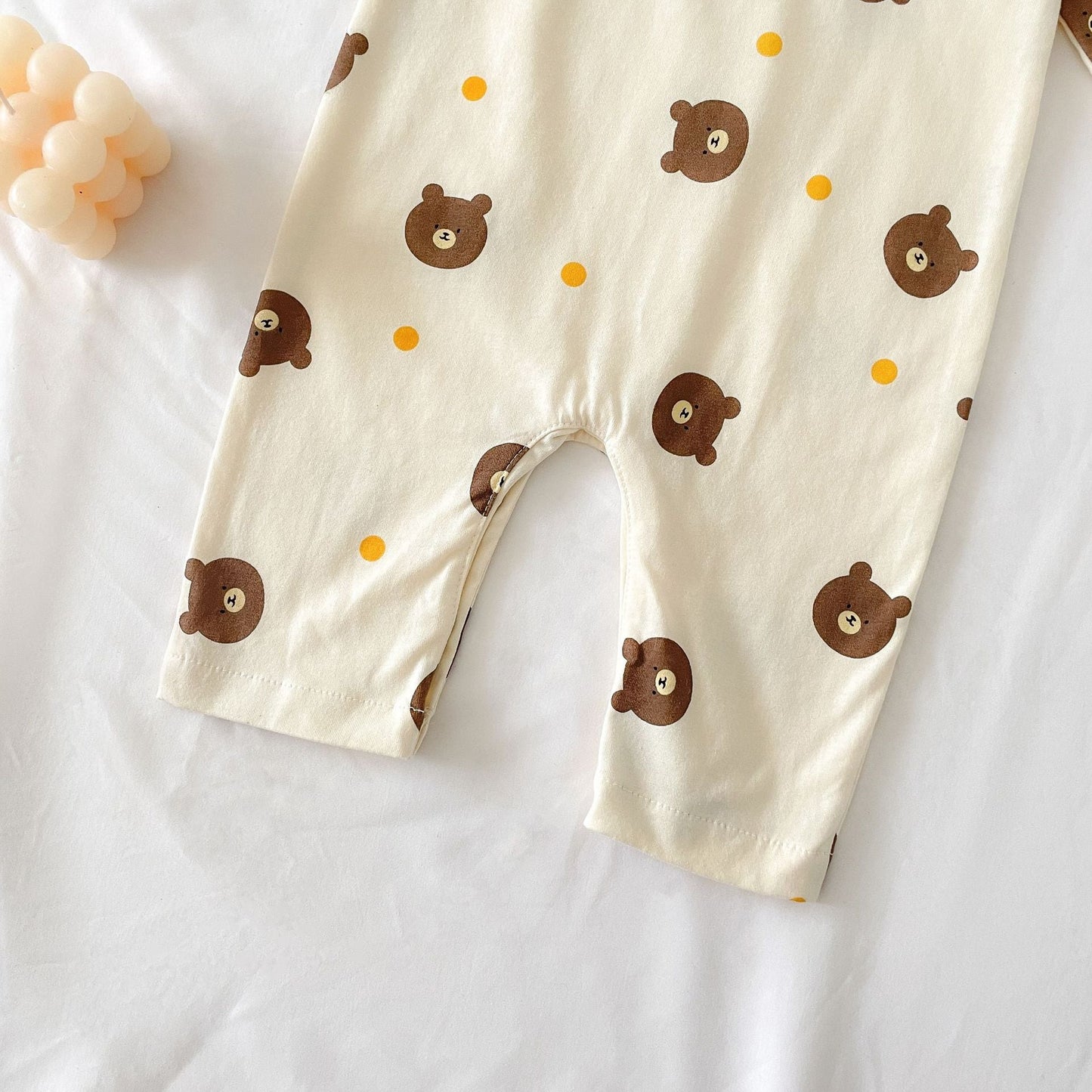 Bear Pattern Long Romper