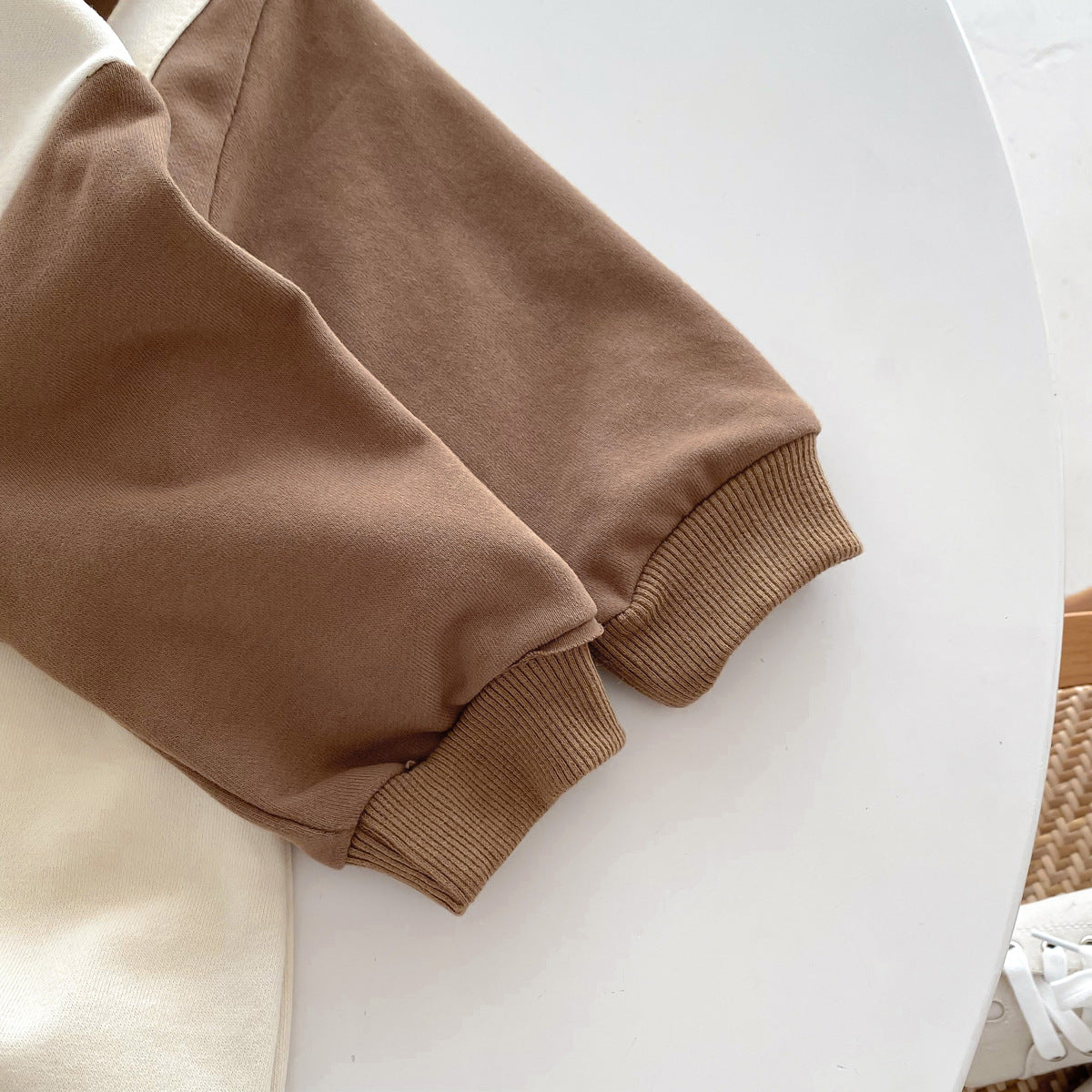 Long Sleeve Teddy Bear Pattern Onesie