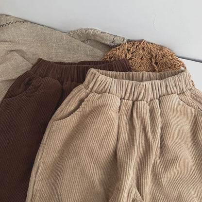 Corduroy Fabric Long Pants for Babies