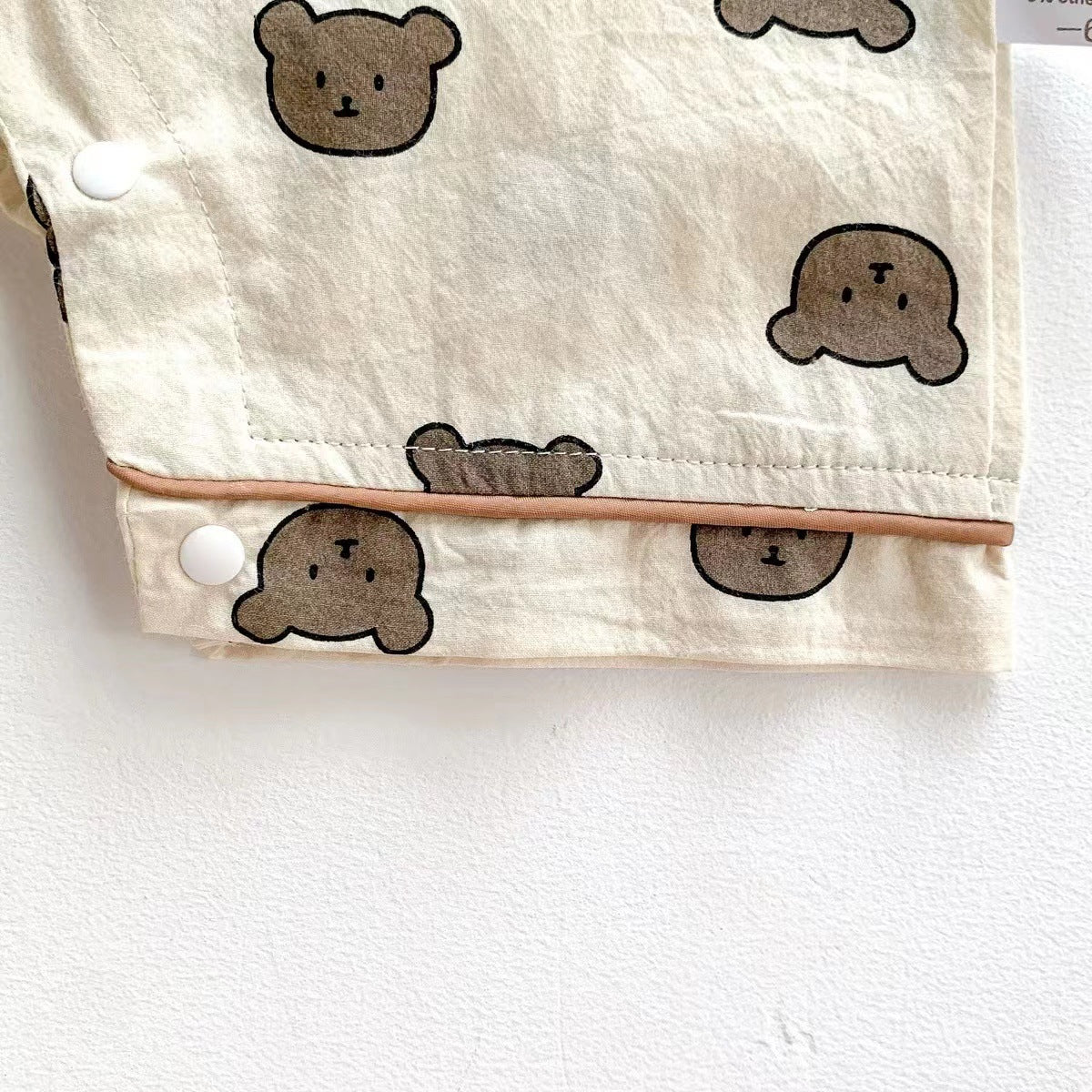 Animal Polka Dot Print Short Romper