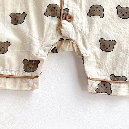 Animal Polka Dot Print Short Romper