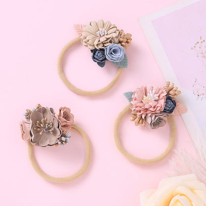 Floral Decoration Elastic Hair Tie