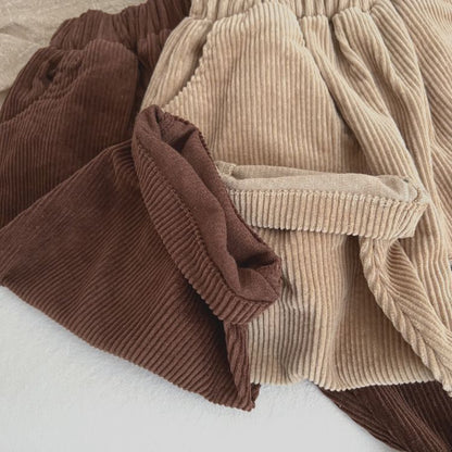 Corduroy Fabric Long Pants for Babies